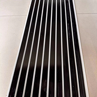 Panneaux Cannelés PVC Ligne Dorée Premium Ignifuges et Résistants à l'Humidité pour Murs Décoratifs Intérieurs et Plafonds Suspendus pour Appartement pour l'Inde