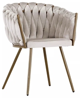 Chaise de salle à manger en velours nordique, mobilier de luxe moderne pour extérieur, restaurant et salle à manger