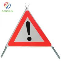Portable pliable clignotant réfléchissant avertissement de sécurité rappel de danger construction de routes panneaux d'affichage