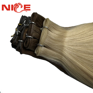 Trame de cheveux russes de haute qualité Extensions de cheveux crus 100% trame de cheveux humains blonds non transformés - Product Image 4