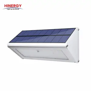 Hinergy ngoài trời có thể điều chỉnh cảm biến chuyển động năng lượng mặt trời Powered Treo Tường Đèn LED hoàng hôn cho đến khi Bình Minh