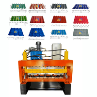 Machine de formage de tuiles en acier à double couche, commande automatique, moteur à roulement 380V, marque HUAKUN