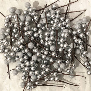 <span class=keywords><strong>Oro</strong></span> argento perle di vetro mazzi di frutta scatola di caramelle di nozze accessori simulato bacca d'<span class=keywords><strong>oro</strong></span> bacca piccola frutta dorata mazzetto - Product Image 3