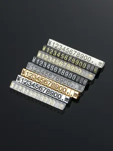 10 Uds. Pestañas de pegamento de cinta adhesiva de doble cara transparente para estantes de exhibición-joyería relojes gafas etiquetas de precio sin rastro