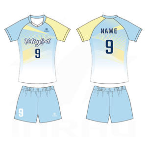 カスタムバレーボールユニフォームセット（男女兼用） |   フル昇華プリントチームジャージ |   プロの試合＆トレーニング用スポーツウェア - Product Image 3