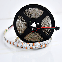 Bande LED RVB adressable flexible haute densité en forme de S, 60 LED/m, 24 V, 12,5 W/m, PCB en forme de serpent, programmable
