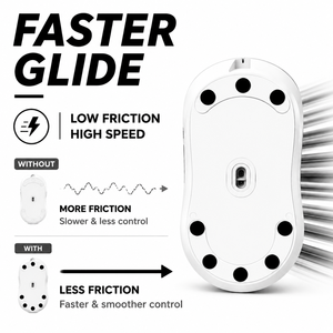 Patins de souris en PTFE de remplacement, coupés au laser avec précision, pour souris de jeu sans fil <span class=keywords><strong>Glorious</strong></span> <span class=keywords><strong>Model</strong></span> <span class=keywords><strong>O</strong></span>, prêts pour l'e-sport, 1 ensemble - Product Image 4
