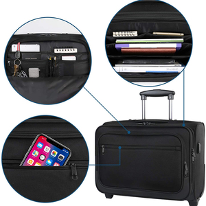 Bolsa rodante <span class=keywords><strong>para</strong></span> ordenador <span class=keywords><strong>portátil</strong></span>, maletines Premium de 17,3 pulgadas <span class=keywords><strong>para</strong></span> ordenador <span class=keywords><strong>portátil</strong></span> <span class=keywords><strong>con</strong></span> <span class=keywords><strong>ruedas</strong></span> <span class=keywords><strong>para</strong></span> hombres y mujeres, bolsa de trabajo impermeable <span class=keywords><strong>para</strong></span> ordenador rodante - Product Image 2