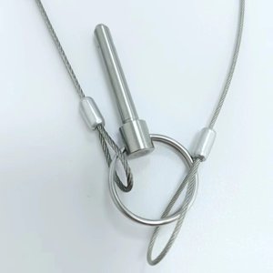 Cable de eslinga de cuerda de alambre de acero de seguridad personalizado con terminales de extremo estampado, lámpara colgante con ojal, cable de suspensión de techo - Product Image 4