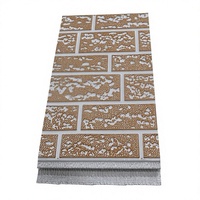 Revêtement extérieur en acier galvanisé à motif de briques ondulées modernes, écologique, couleurs uniques, élégant, rénovation extérieure de villa, thermique