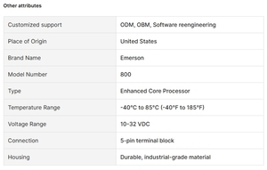 Original New Emerson Micro Motion Type 800 Enhanced Core Processor for Mass Flowmeter 1700 2700 - Product Image 4