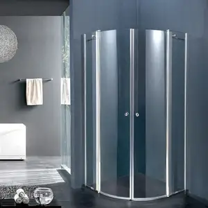 Góc trượt kính vòng tắm bao vây góc phần tư tắm vòi sen cubicle rõ ràng Glass vòi hoa sen cửa