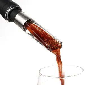 La nuova Idea regalo per il regalo di natale aeratore per vino in vetro e tappo versatore di aerazione portatile per forniture per feste - Product Image 1