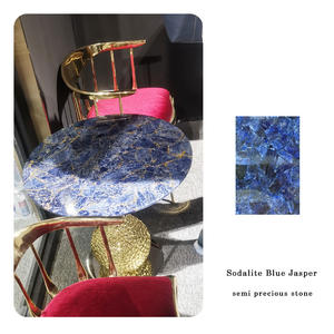 כחול חצי יקר אבן שקופים מרוכבים שקופים אבן אגט שקוף - Product Image 6