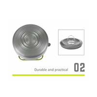 Bouilloire de camping en aluminium de qualité supérieure, 14,5*8,5*13,5 cm, de qualité alimentaire, pour la randonnée en plein air, théière portable, légère, pour faire bouillir l'eau