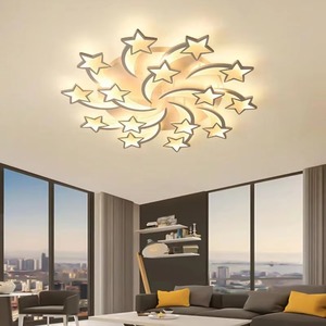Lámpara de Techo <span class=keywords><strong>LED</strong></span> Acrílica de Estilo Moderno, IP33, Alta Calidad, para Sala de Estar, Comedor, Oficina, con Control Remoto - Product Image 6