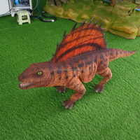 Anpassbarer Interaktiver Mobiler Roboterhund Animatronischer Dinosaurier in Form eines Heterodonten Dinosauriers