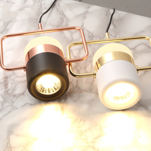 Tavolo da pranzo su faretto rotante <span class=keywords><strong>con</strong></span> anello di alloggiamento dorato <span class=keywords><strong>lampadari</strong></span> di lusso decorazione luci pendenti linea Bar negozio - Product Image 3