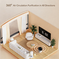 Petit purificateur d'air électrostatique portable pour la maison, rechargeable, élimine le formaldéhyde, les odeurs, les PM2.5, la poussière, pour la chambre, le bureau, l'intérieur, air propre