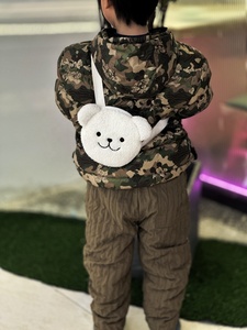 Plush Bag <b>Bear</b> Rabbit Tiger Bagpack for Kids Kawaii Stuffed Animals Plushie Bag Woman <b>Cute</b> Backpack for Girl Children Coin Purse - Product Image 6