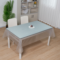 Nappe en PVC transparent gaufré RNPT, imperméable, en vinyle, décorative, protection pour table à manger, anti-rayures