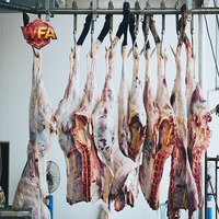 Équipement complet de boucherie suspendue pour bovins, machinerie d'abattage de vaches, ligne d'abattage d'ovins, usine de traitement du bœuf certifiée ISO 9001 avec convoyeur