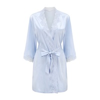 Vente en gros Peignoir confortable Sexy pour femmes Peignoir doux pour la peau Polyester Spandex Femme Robe pour femmes Vêtements de nuit à lacets Peignoirs de bain