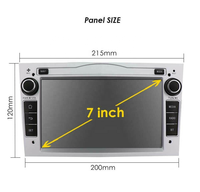 Meihua-Autoradio Android 7 pouces, Lecteur DVD MP3 portable avec GPS Carplay pour Opel Vauxhall Astra Antara Meriva Vectra Corsa