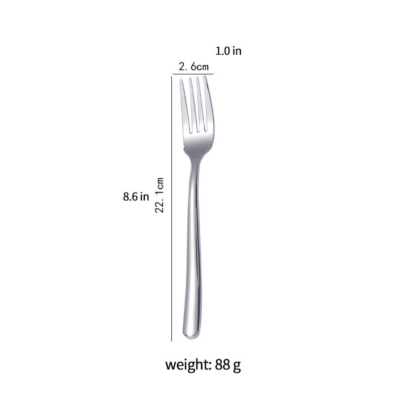 Fourchette à poisson argentée 22CM