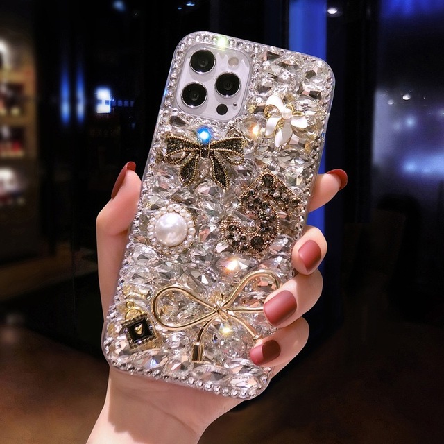XP746 Suitable for Apple 15 Phone Case Luxury Women iPhone 14 Pro Max Rhinestone 13 Full Diamond New Model 11 Protective Case
