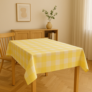 Mantel de papel con diseño de guinga, resistente a las arrugas, fácil cuidado, 120x180cm, rectángulo para restaurante, fiesta, comedor, Simple - Product Image 1