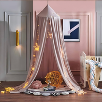 Moustiquaire dôme ronde pour enfants, Tente suspendue occultante pour plafond, Tente de jeu pour bébé, Rideau de lit