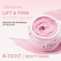KOEC B-Tight Flat Lift Firm Booty Mask Crème Hydratante et Repulpante pour le Corps, Clarifiante, Raffermissante pour le Ventre et Anti-Vergetures