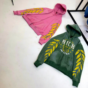 Best Custom Logo Embroidered Worsted Cotton Acid Wash Breathable Screen Printed <b>Hoodies</b> Streetwear OEM Service - Product Image 1