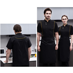 Veste de chef <span class=keywords><strong>professionnelle</strong></span> en polyester et coton, personnalisable, pour cuisines d'hôtels, boulangeries et restaurants – Meilleure vente - Product Image 5