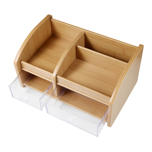 Boîte de rangement en bois GLosen <span class=keywords><strong>C2032</strong></span>, porte-crayons et organisateur de bureau multifonctionnel avec logo personnalisé pour la maison/le bureau - Product Image 5