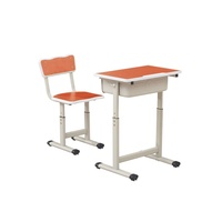 Ensemble Chaise et Bureau d'Étude Moderne et Durable, Réglable en Hauteur, pour Étudiant, Idéal pour Appartement et Hôpital
