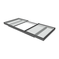 DEEZON Offre Spéciale étanche motorisé aluminium verre toit lucarne haut ouvert ciel cellule lucarne toit fenêtre lucarne