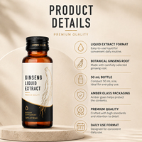Offre Spéciale Panax Ginseng Racine Coréenne Fenugrec Graines Noires Ginkgo Biloba Extrait Rouge Maca Panax Ginseng Boisson Liquide pour Adultes