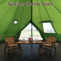 Tente yourte cloche OEM 3/4/5/6M imperméable 4 saisons en tissu Oxford 420D pour le glamping, le camping familial et la chasse en extérieur toute l'année