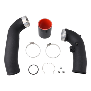 ท่อชาร์จอลูมิเนียม CNC แบบไหลสูง SLE สำหรับ BMW M5 F10 M6 F12 F13 4.4T V8 AIM107-BK - Product Image 1