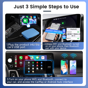 Tbox ultra Android 15 CarPlay sans fil Android Auto 8 Go de RAM 256 Go de ROM 60 ips TV Boîte vidéo de voiture AI Boîte écran Auto CarPlay Module Youtube - Product Image 4
