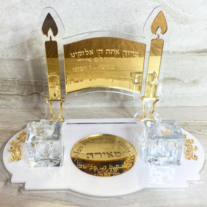 ถาดใส่เทียนอะคริลิคสำหรับวันชาบัต ขายส่งจากโรงงานโดยตรง เหมาะสำหรับเป็นของขวัญทางศาสนายิว - Product Image 2