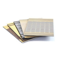 Vente flash : panneau mural décoratif en polystyrène PS de 300 mm pour l'intérieur de la maison, lattes décoratives en charbon de bois