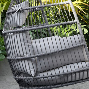 Buiten Binnenplaats Hangende Mand Stoel Touw Weven Overdekt Balkon Terras Schommel Hangende Stoel Wieg Hangend - Product Image 4