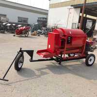 Décortiqueuse de riz et de blé à moteur diesel 15 CV avec tamis vibrant pour machines agricoles