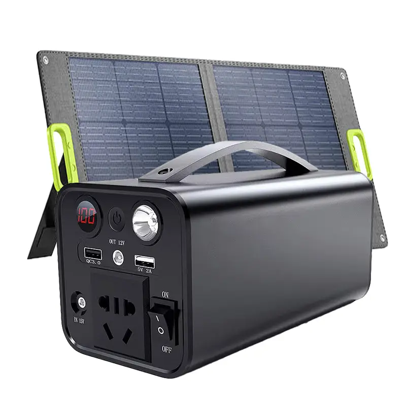 Precio barato Pequeño 200W Almacenamiento de energía de litio Estación de Banco de energía al aire libre Estación de energía solar portátil de respaldo