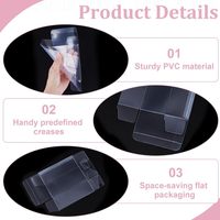 Nouveauté Accepte les petits emballages Boîte d'emballage transparente en plastique clair RPET PET PVC avec cintre