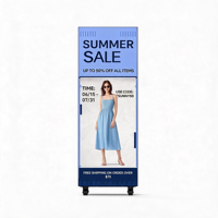 Écran d'affichage numérique vertical 640x1920mm P1.53 P2 P2.5 P3.076 P4 pour showroom et magasin, fourni directement par l'usine