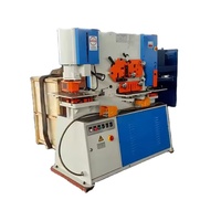 Machine hydraulique combinée de poinçonnage et de cisaillement pour tôles et profilés en acier, pour la fabrication métallique